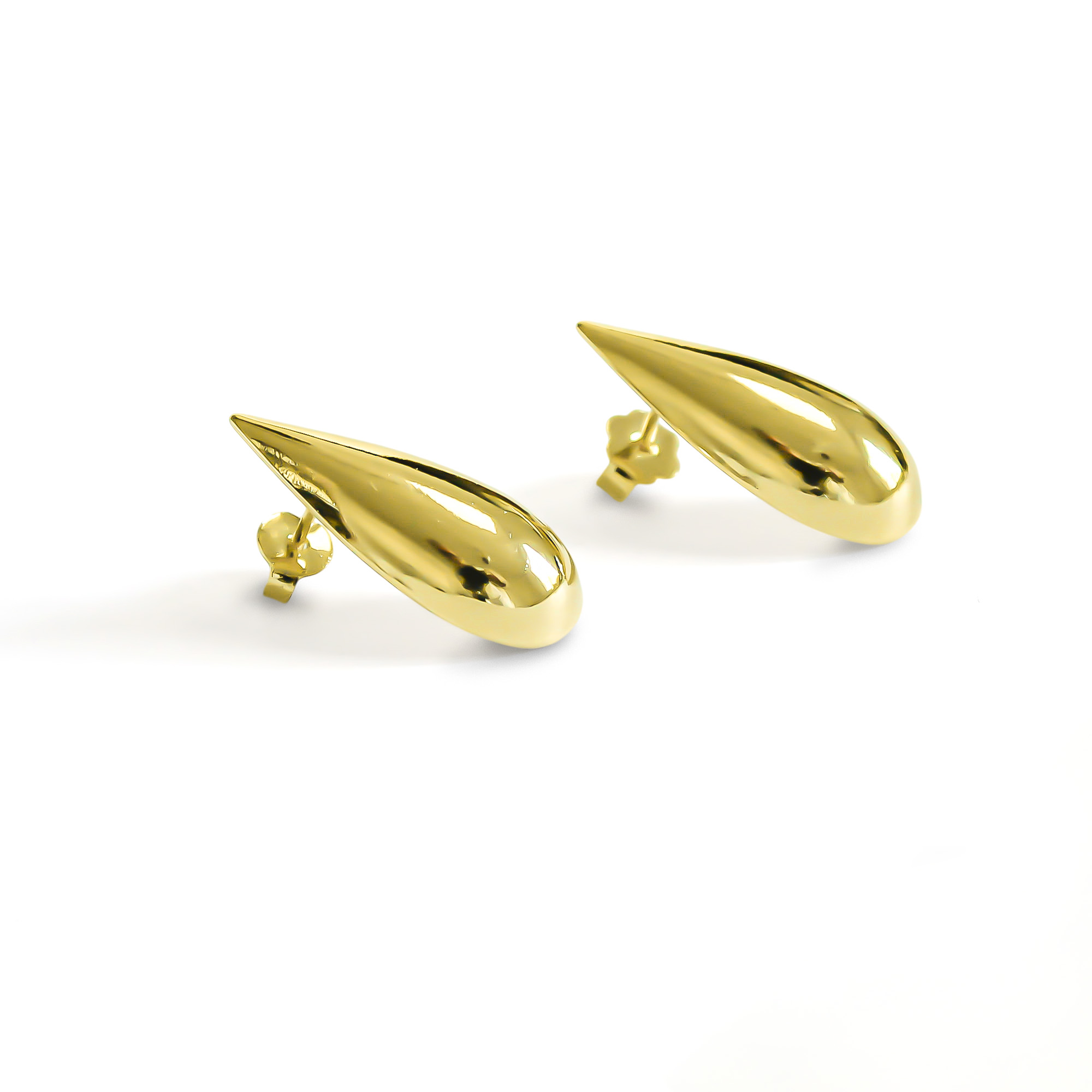 AROS GOTA RAQUEL ENCHAPADO ORO 18K - 3