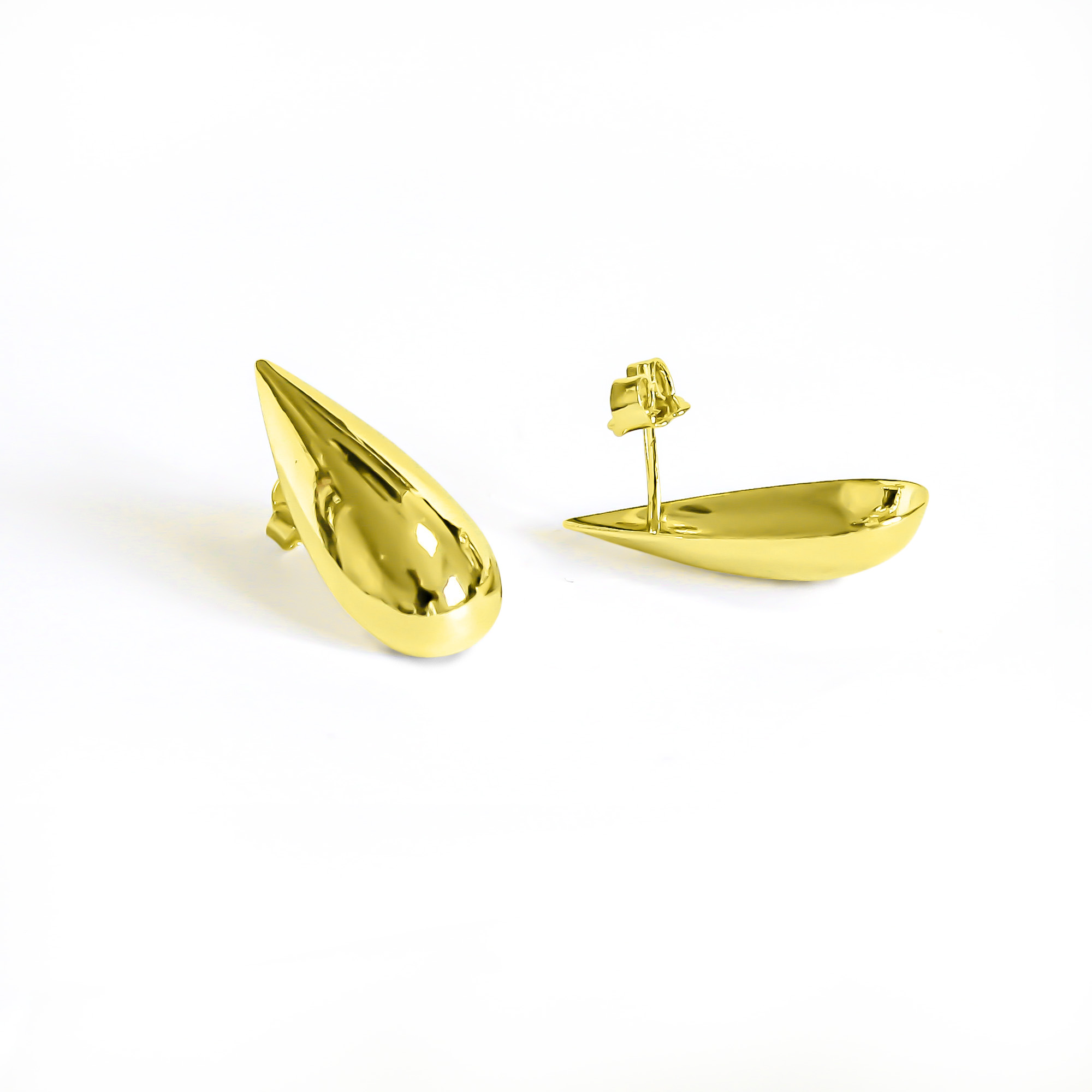 AROS GOTA RAQUEL ENCHAPADO ORO 18K - 4