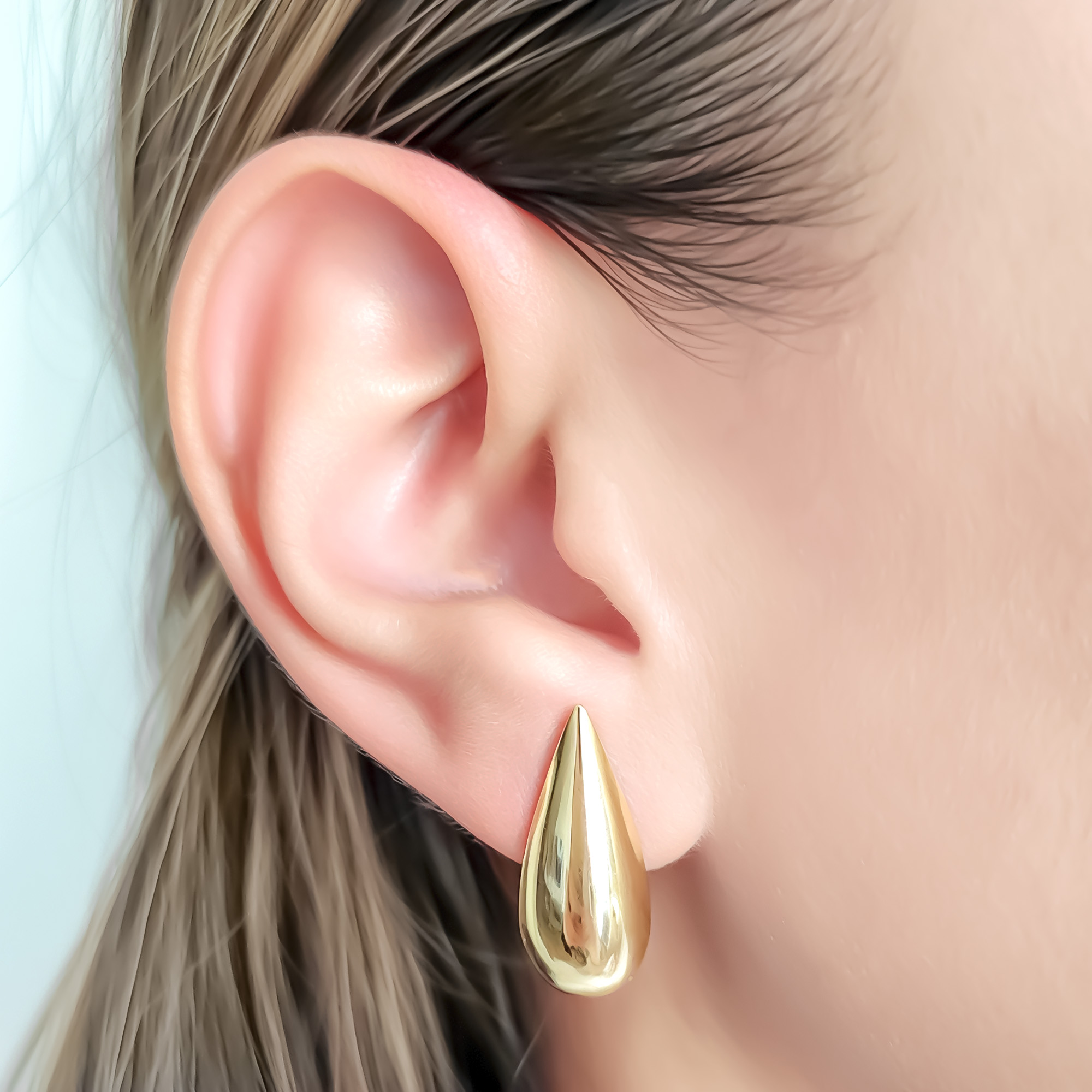 AROS GOTA RAQUEL ENCHAPADO ORO 18K - 5