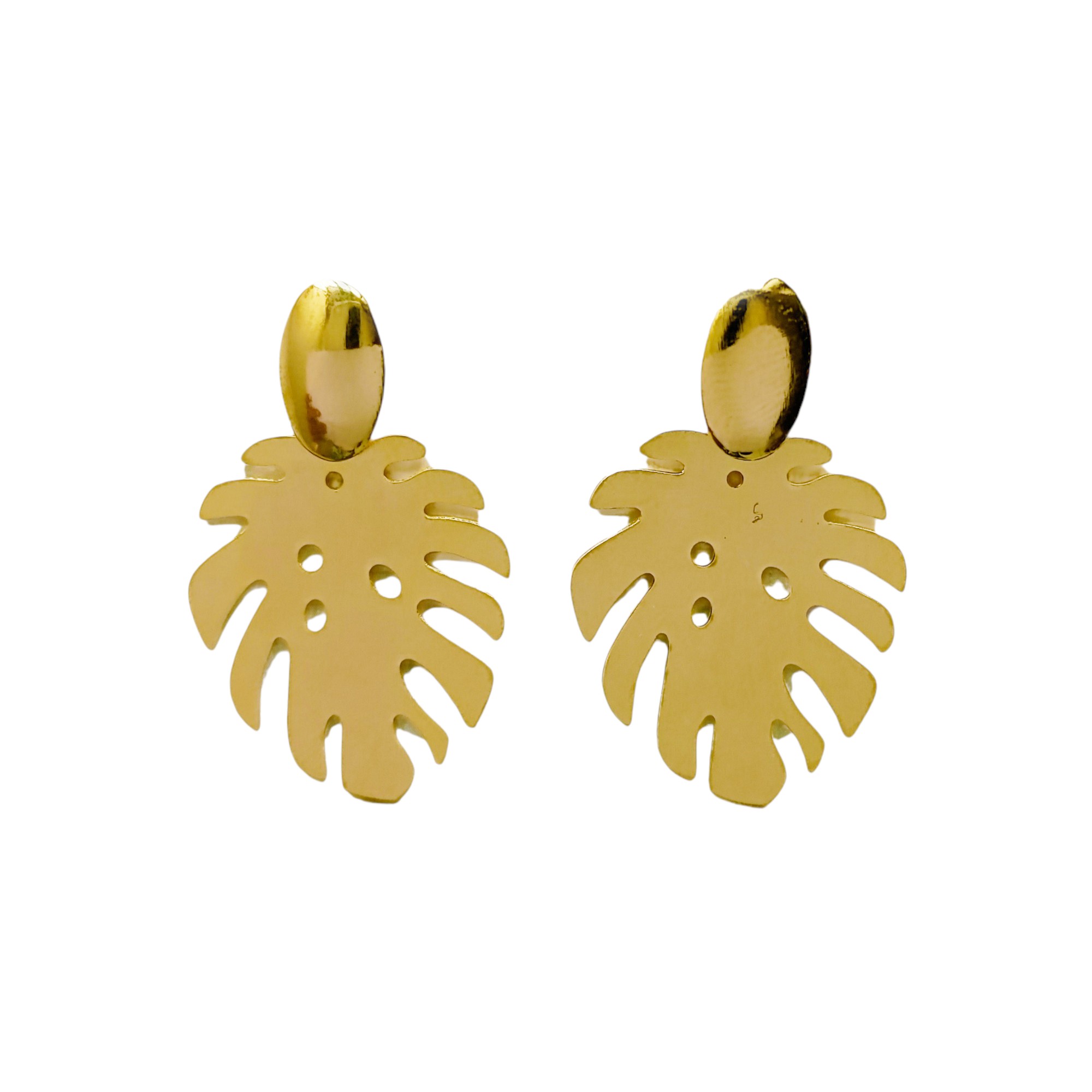 AROS FILODENDRO ENCHAPADO ORO 18K - 1