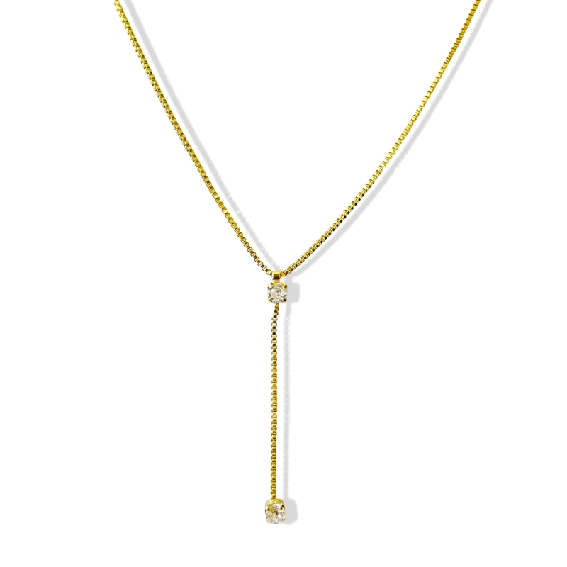 COLLAR CORBATERO AMAIA ENCHAPADO ORO 18K - 1