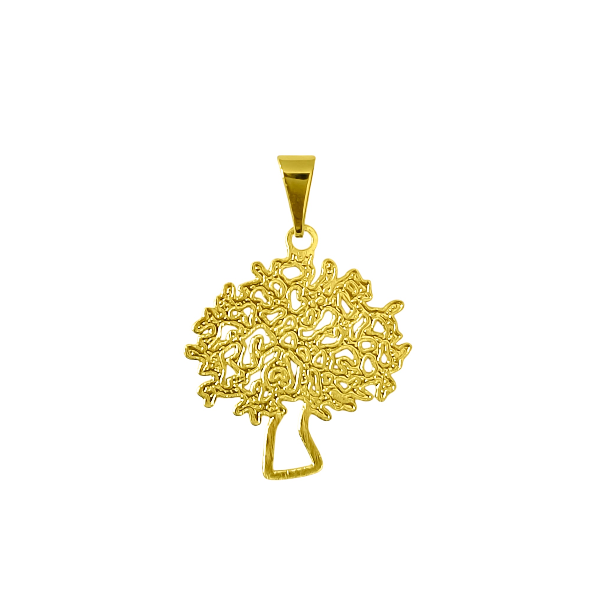 COLGANTE ARBOL DE LA VIDA CALADO ENCHAPADO ORO 18K - 1