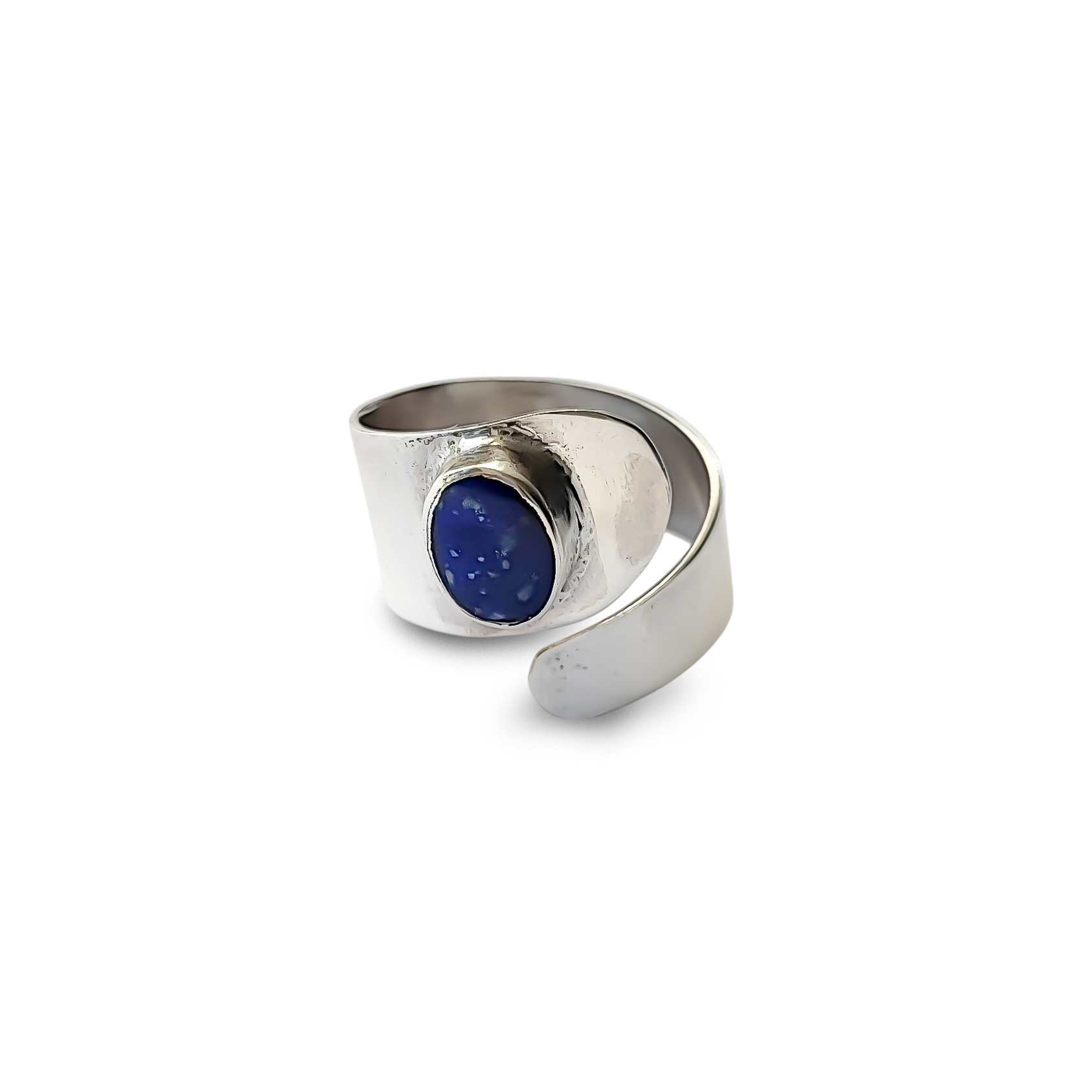 ANILLO LAPISLAZULI OVALO #16 ADAPTABLE PLATA FINA 950 - 1