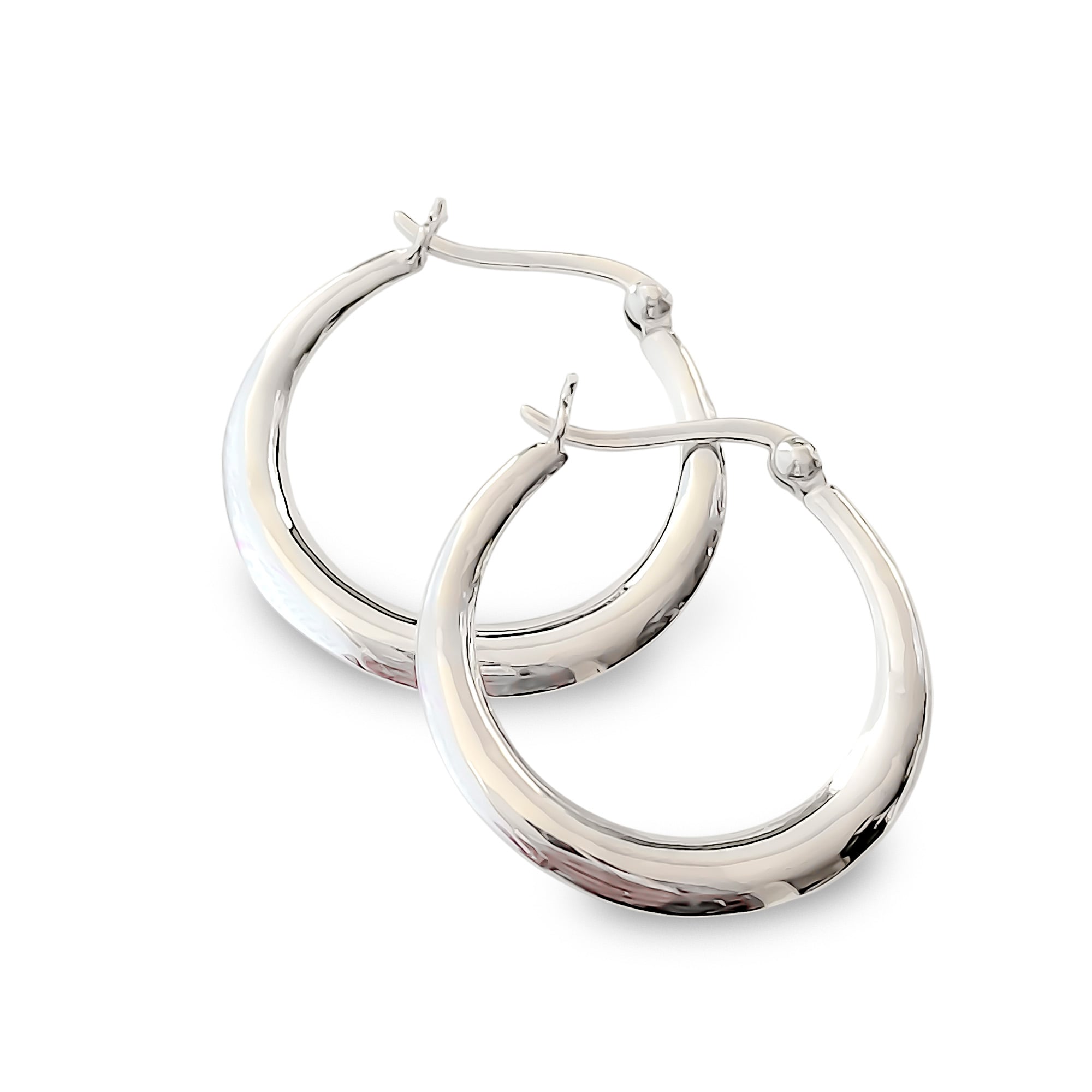 AROS ARGOLLA MIRTA 25MM PLATA FINA 925 - 1