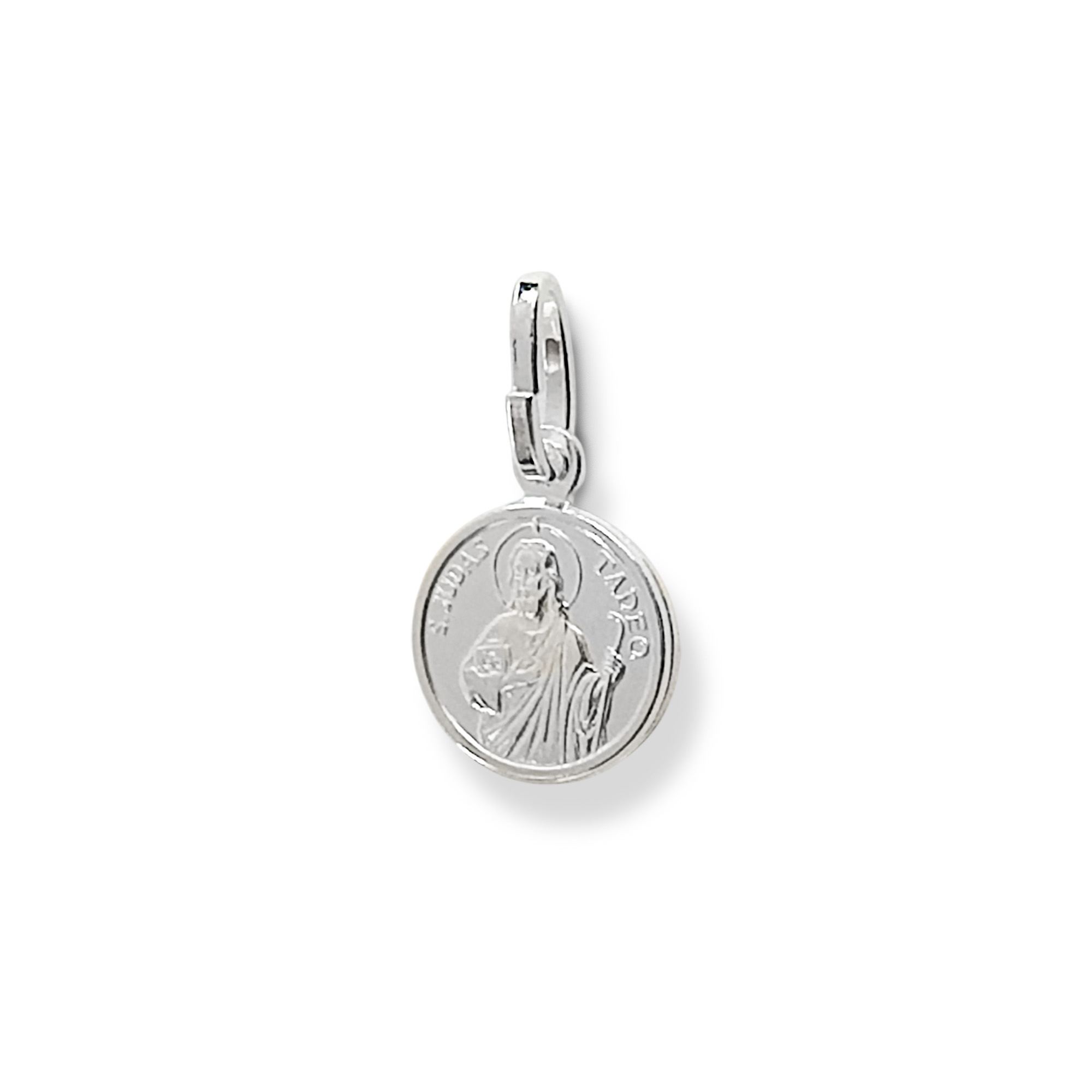 COLGANTE MEDALLA 10MM SAN JUDAS TADEO PLATA FINA 925 - 2