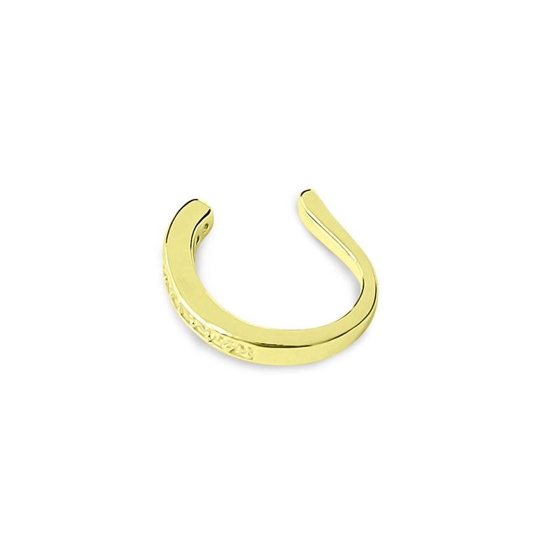 ARO BIDU MEDIO CINTILLO CIRCÓN EN COLOR BLANCO PLATA BAÑADO EN ORO - 2