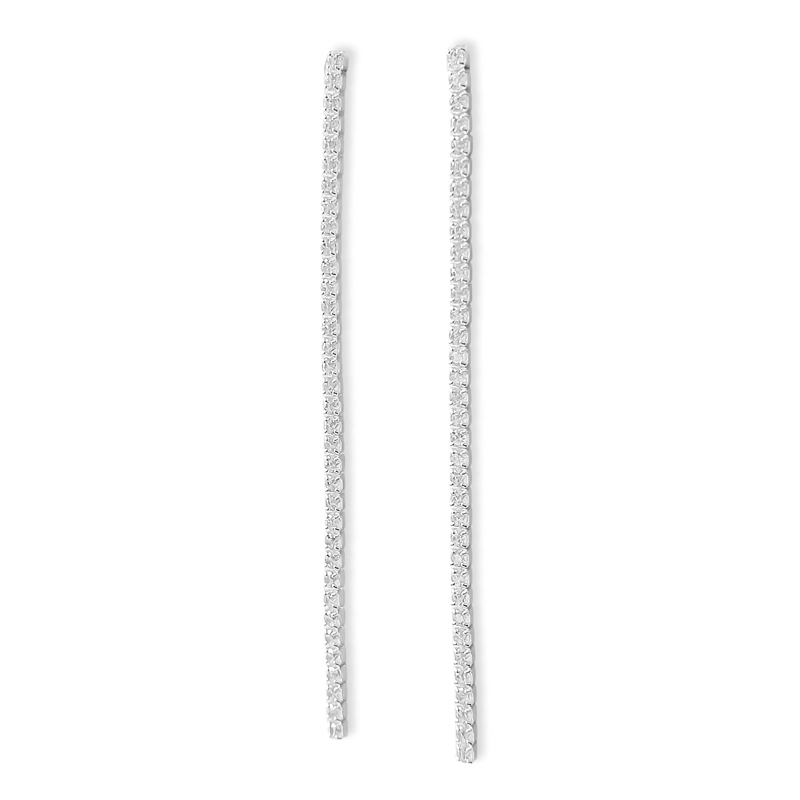 AROS DARIA CINTILLO CIRCONES EN COLOR BLANCOS PLATA FINA 925 - 1
