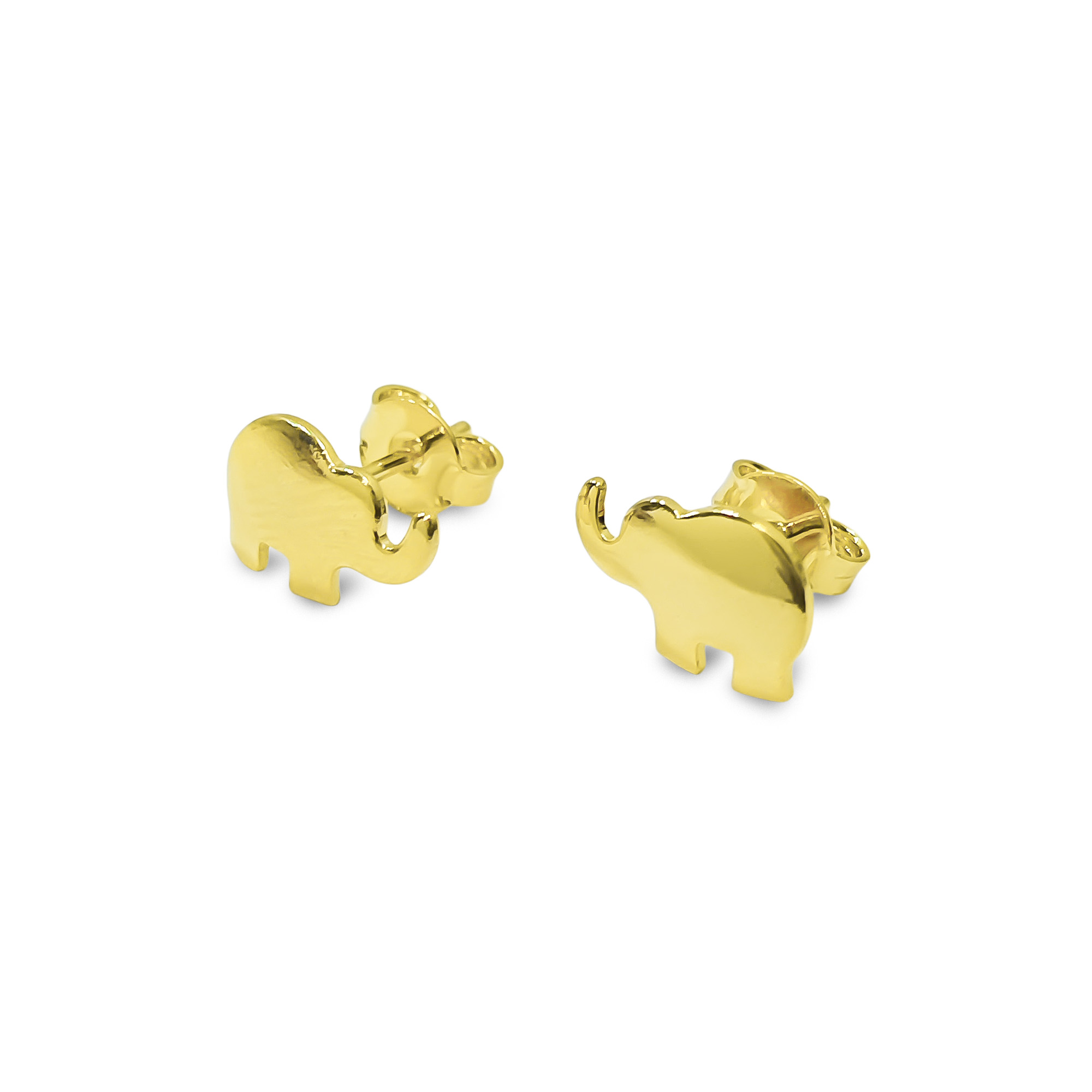 AROS ELEFANTE CONCAVO ENCHAPADO ORO 18K - 2