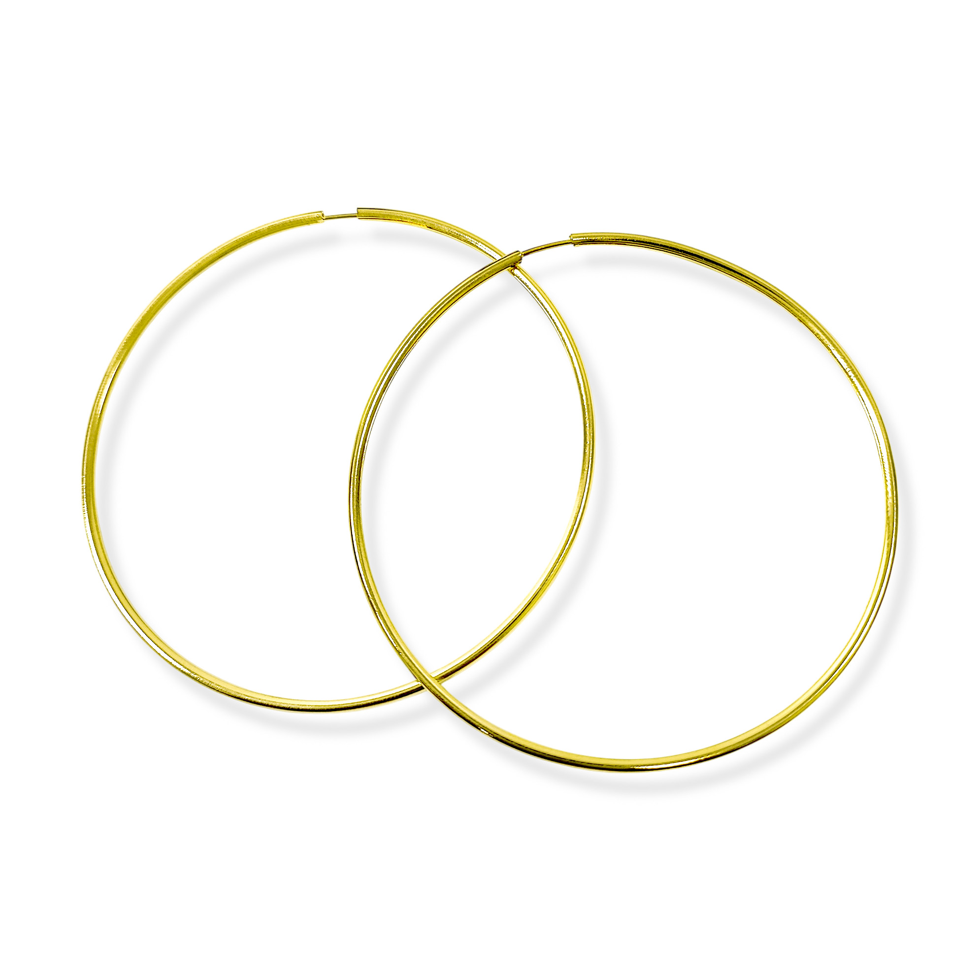 AROS ARGOLLAS 72 MM ENCHAPADO ORO 18K - 1