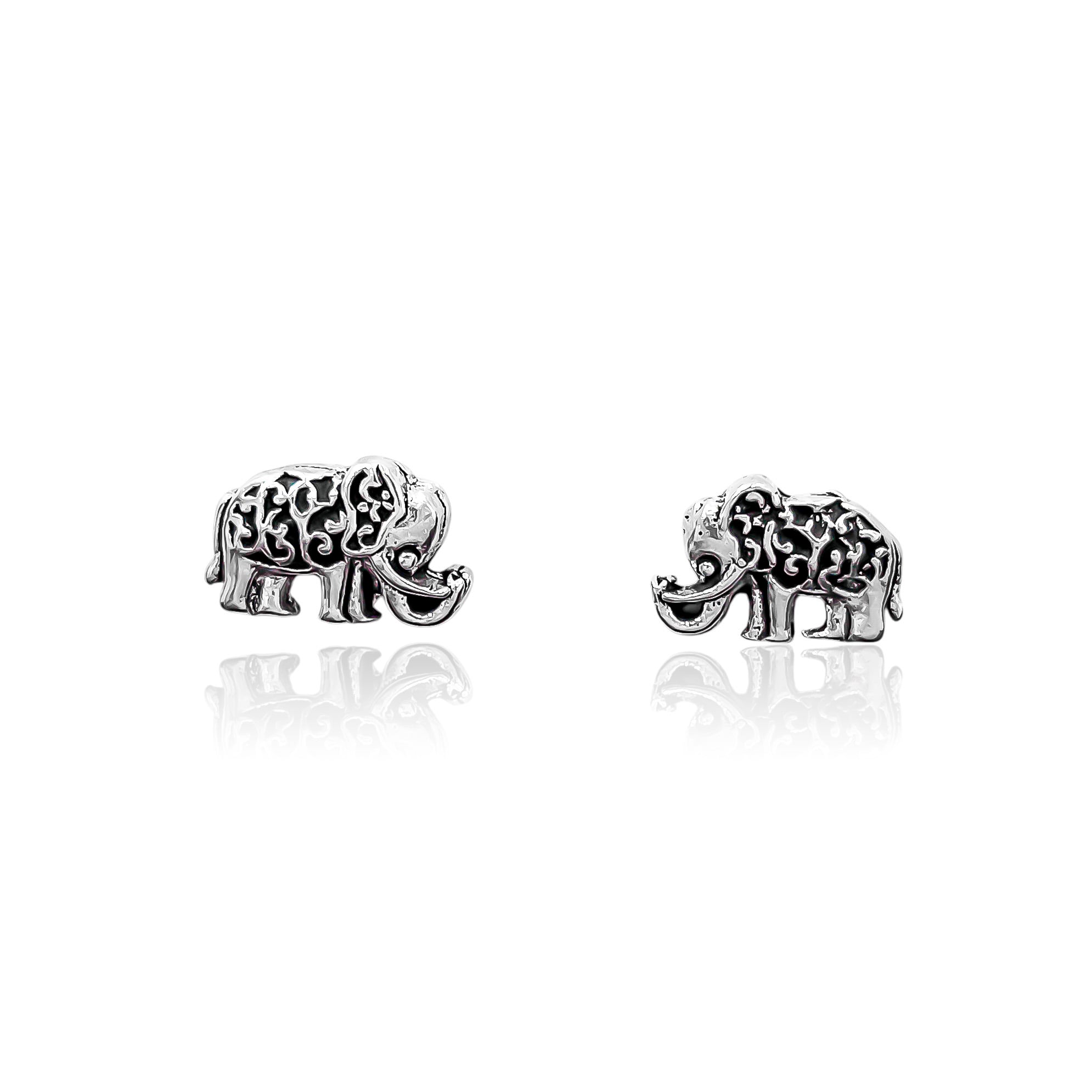 AROS ELEFANTE ENVEJECIDO PLATA FINA 925 - 1