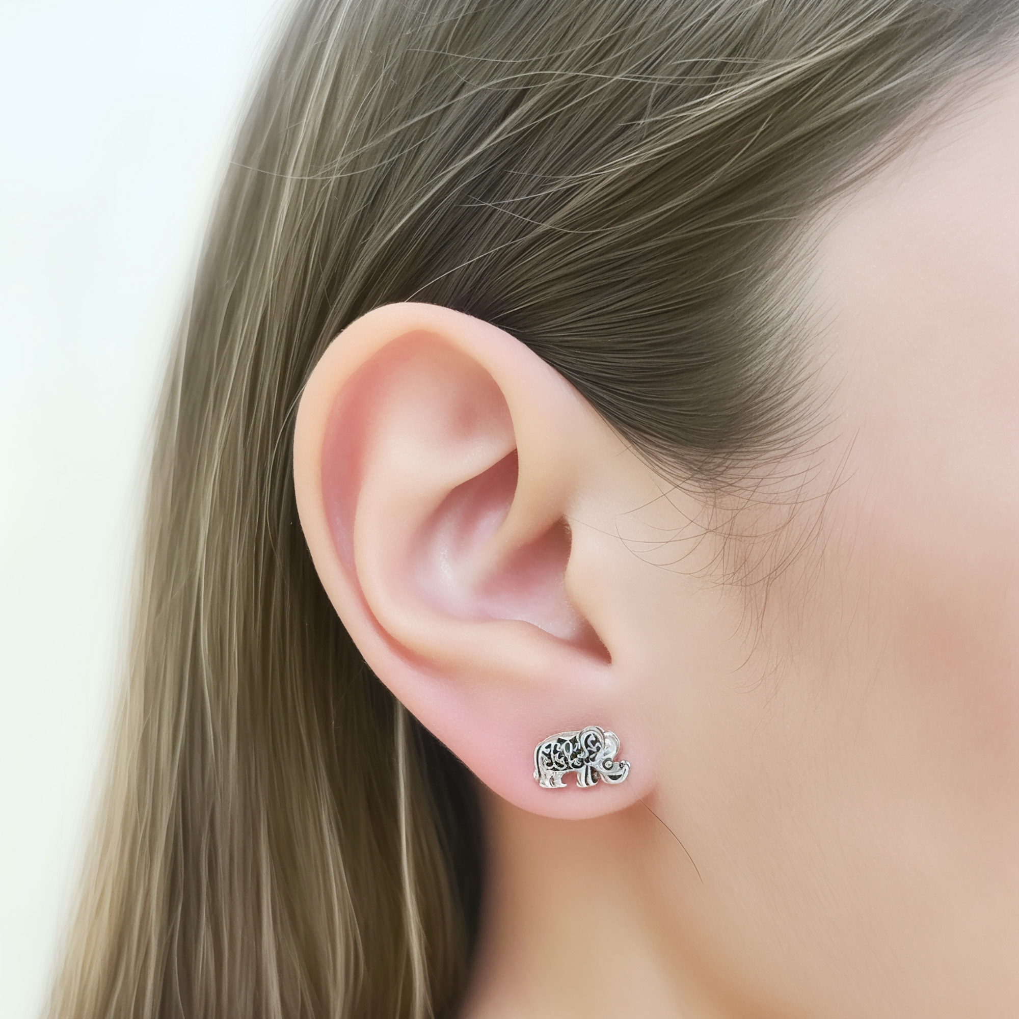 AROS ELEFANTE ENVEJECIDO PLATA FINA 925 - 3