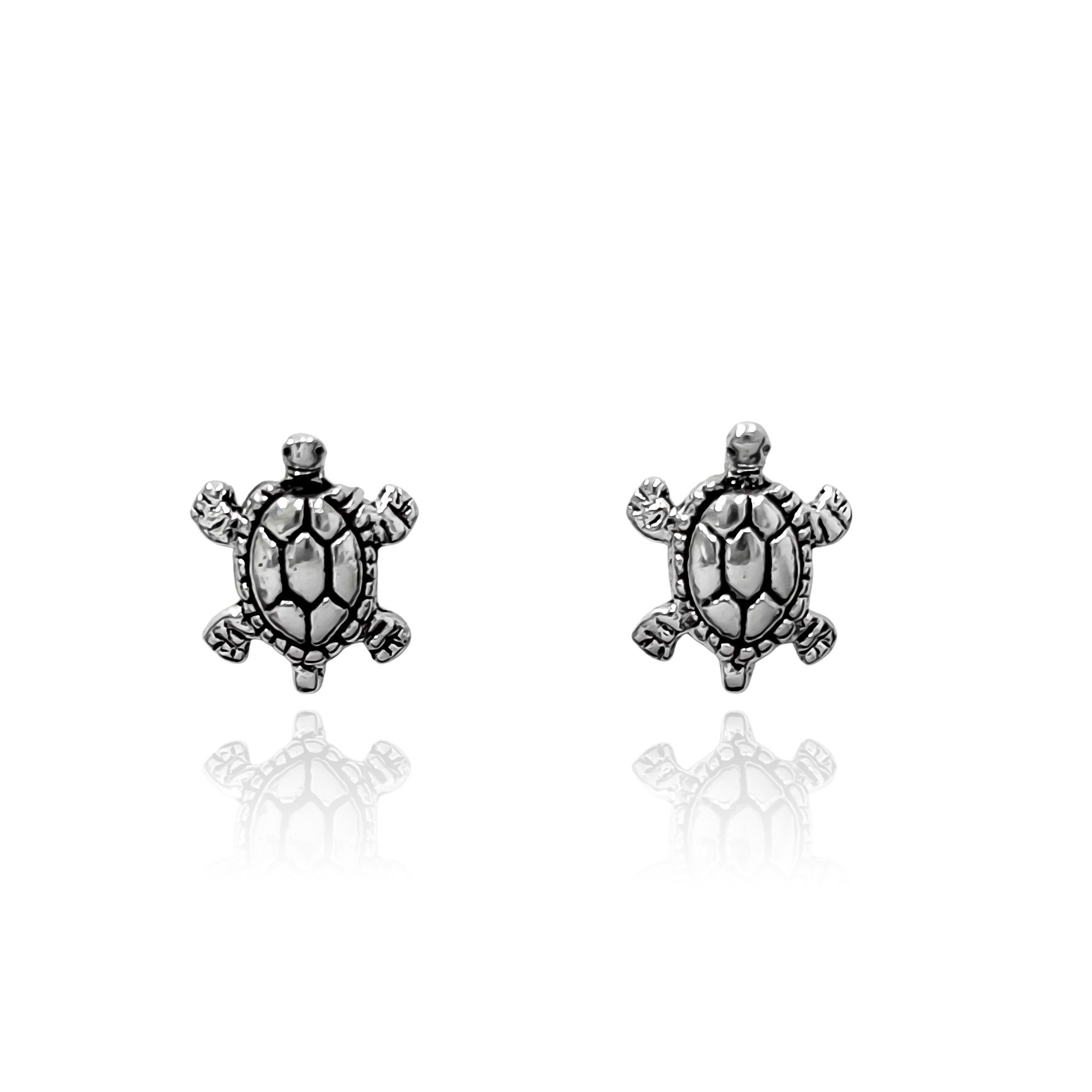 AROS MINI TORTUGA PLATA FINA 925 - 1