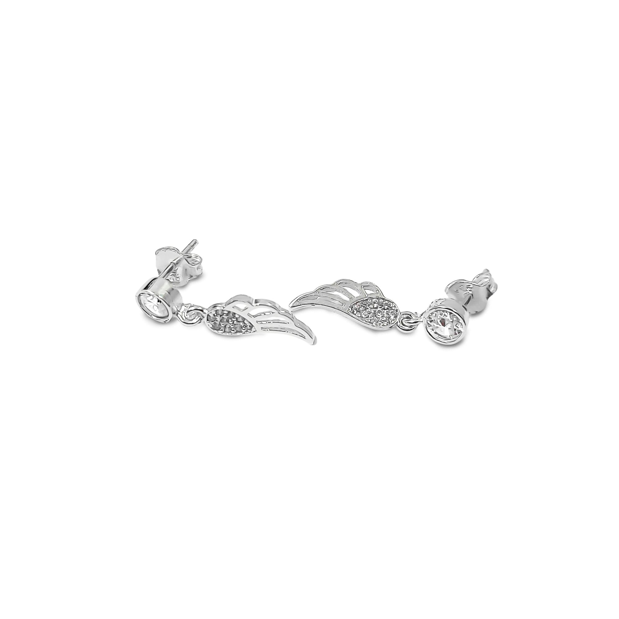 AROS ALA CIRCON COLGANTE PLATA FINA 925 - 2