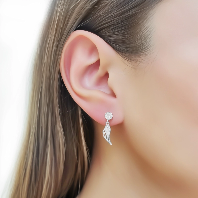 AROS ALA CIRCON COLGANTE PLATA FINA 925 - 4