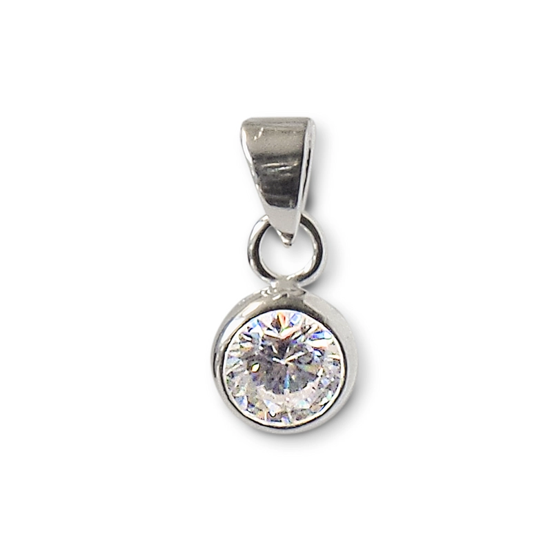 COLGANTE CIRCON PLATA FINA 925 - 1