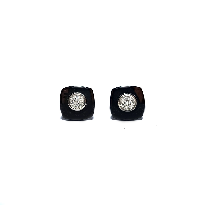 AROS CIRCON CUADRADO PLATA FINA 925 - 1