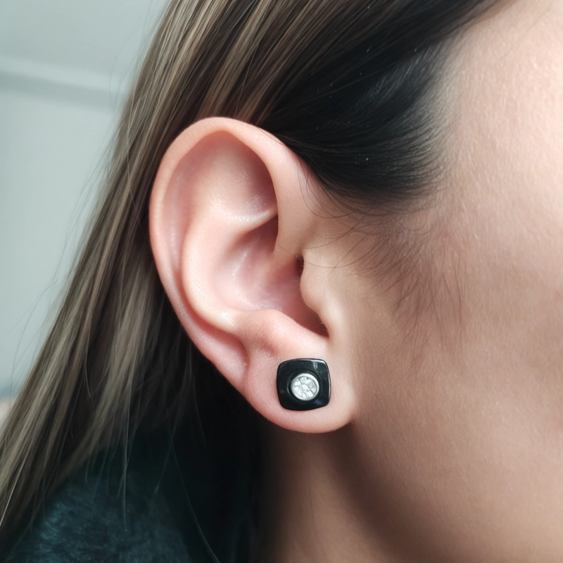 AROS CIRCON CUADRADO PLATA FINA 925 - 3