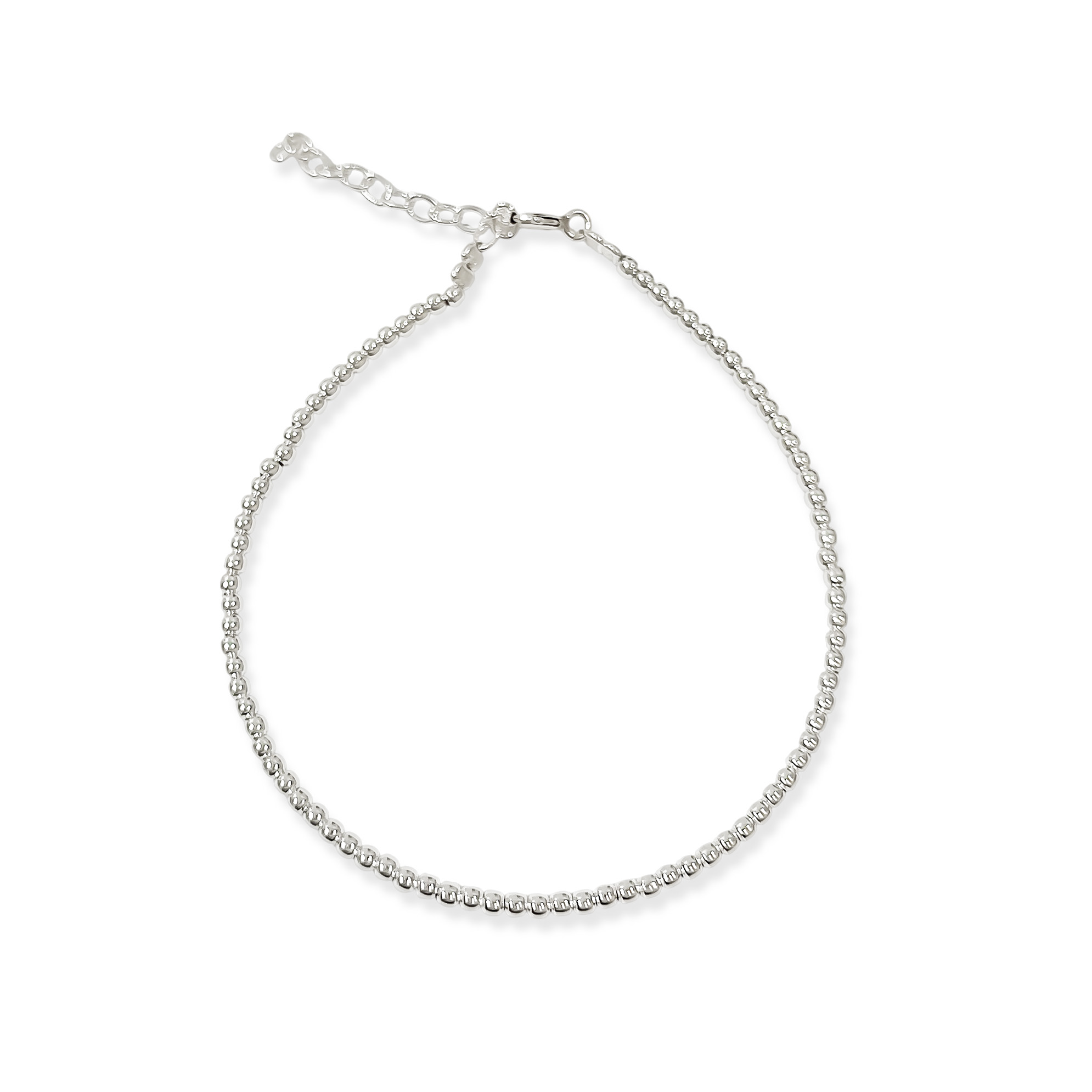 PULSERA BOLITAS 2MM PLATA FINA 925 - 1