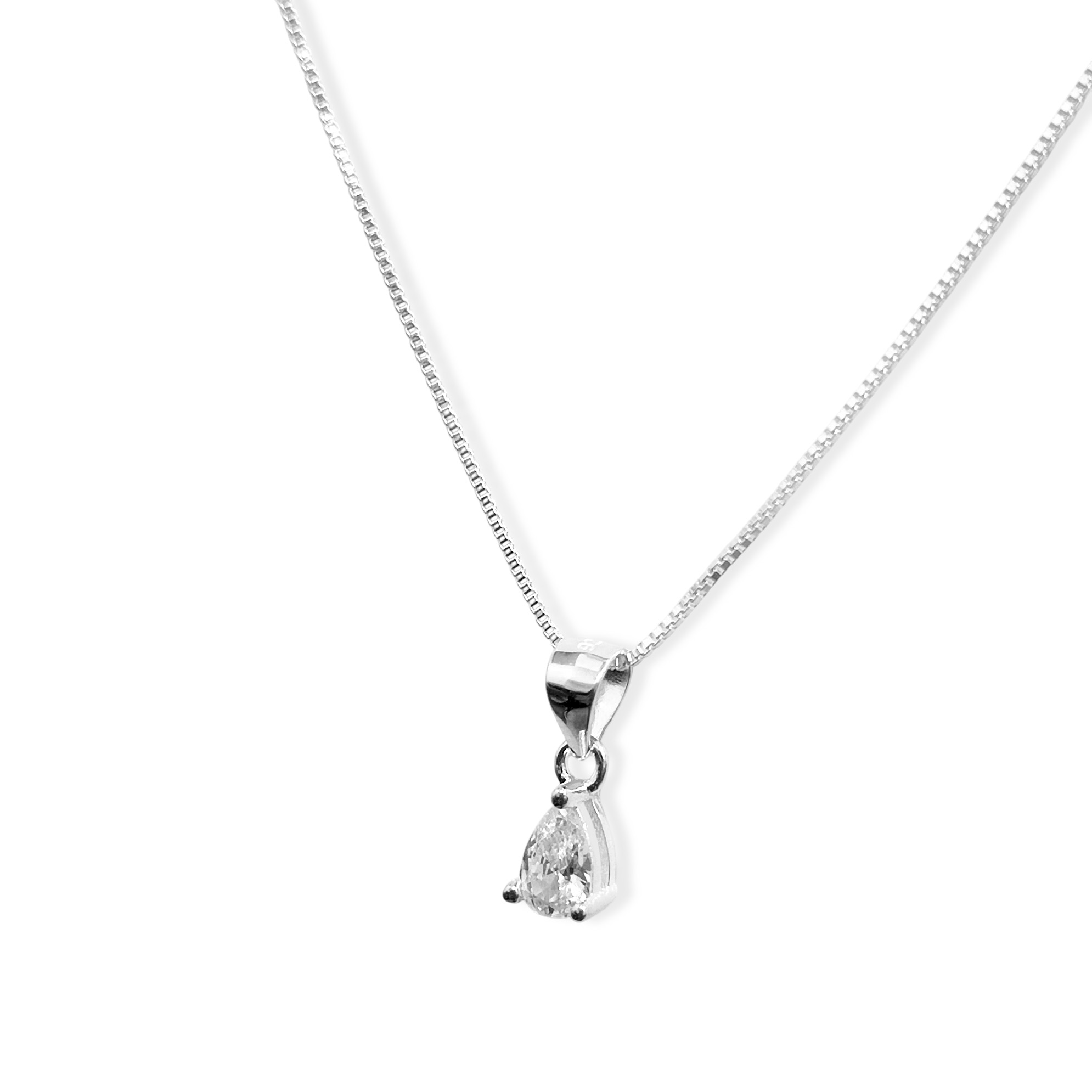 COLLAR PUNTO DE LUZ GOTA GRIFA PLATA FINA 925 - 3