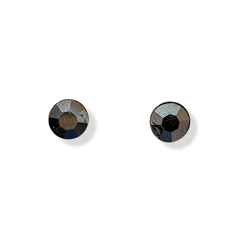 AROS CRISTAL GRIS 5MM PLATA FINA 925 - 3