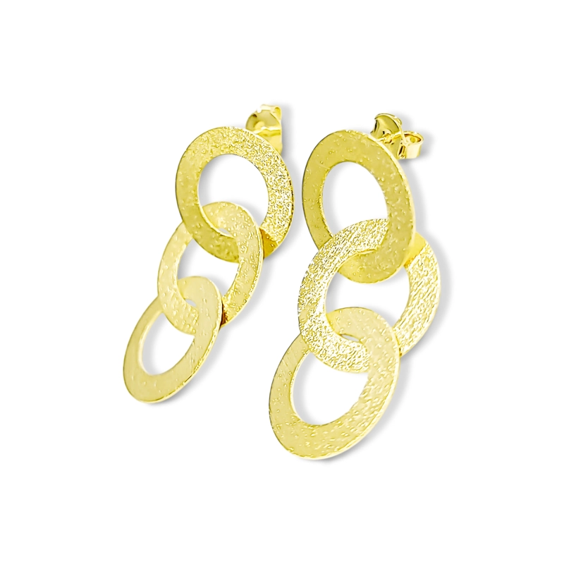 AROS ELOISA CIRCULOS ENCHAPADOS ORO 18K - 3