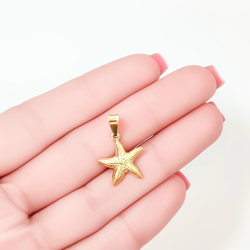 COLGANTE ESTRELLA DE MAR ENCHAPADO ORO 18K - 3