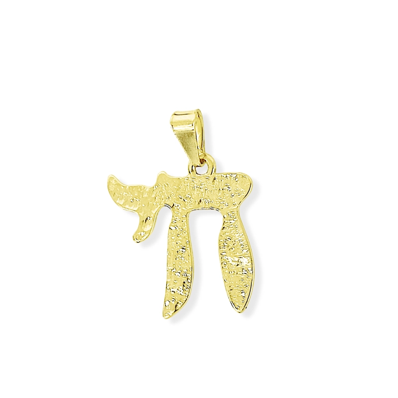 COLGANTE JAI TEXTURADO ENCHAPADO ORO 18K - 1