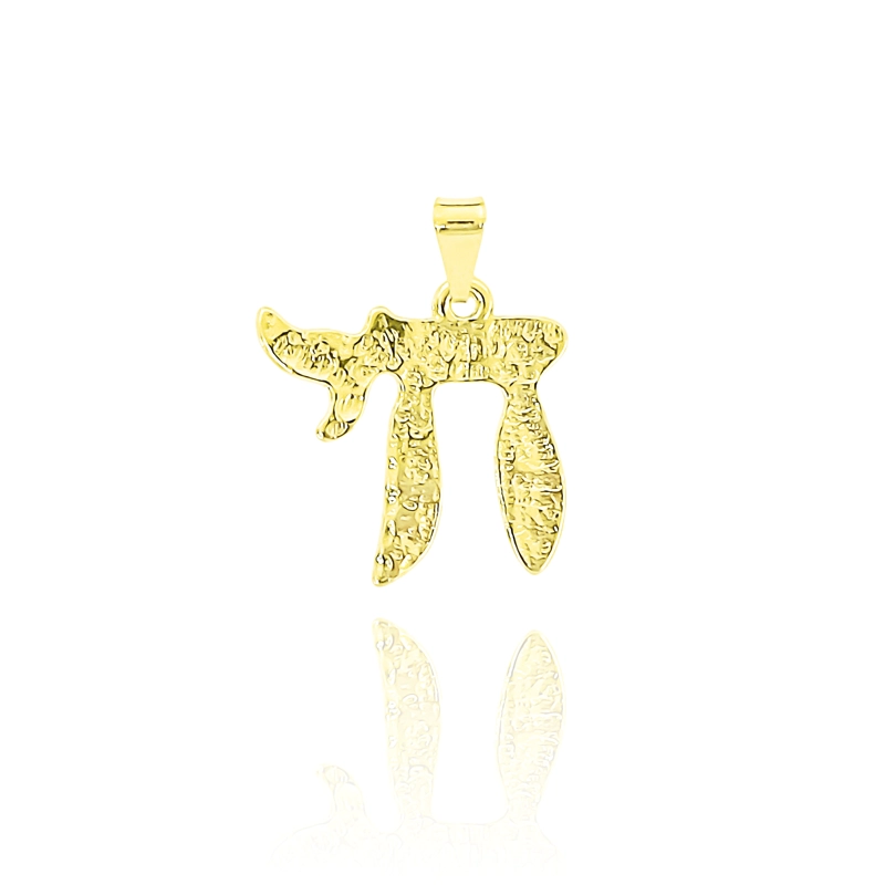 COLGANTE JAI TEXTURADO ENCHAPADO ORO 18K - 2