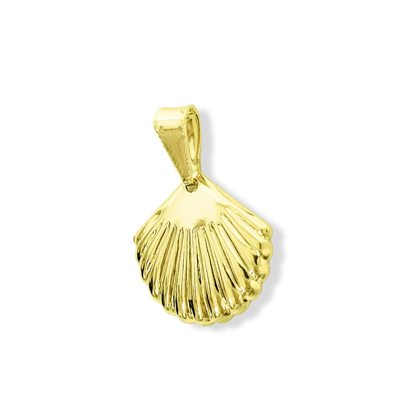 COLGANTE CONCHA ENCHAPADO ORO 18K - 1