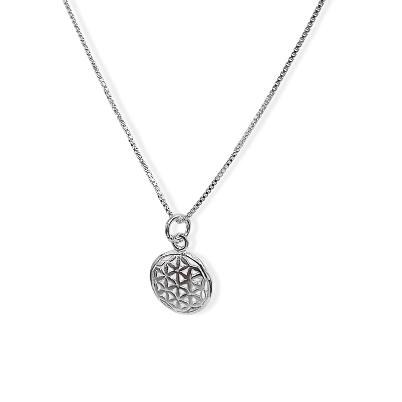 COLLAR FLOR DE LA VIDA PLATA FINA 925 - 1