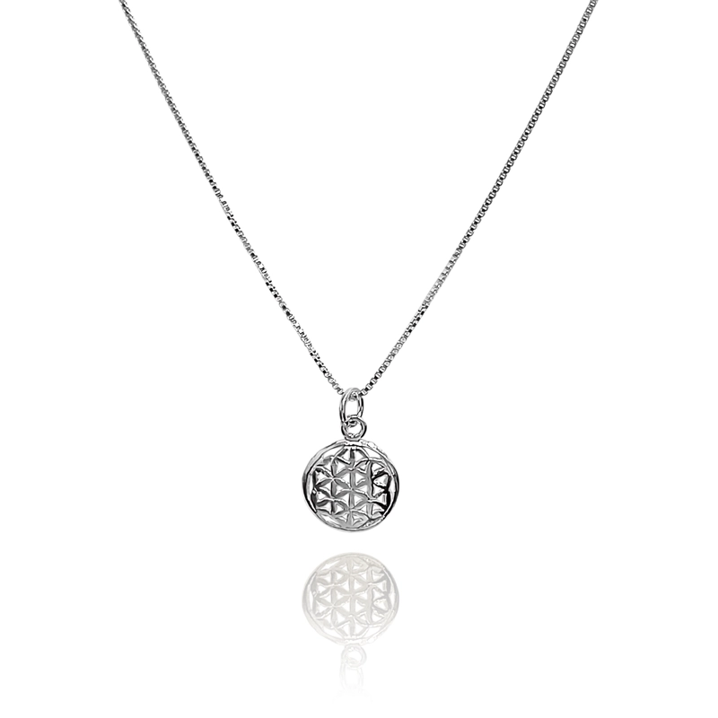 COLLAR FLOR DE LA VIDA PLATA FINA 925 - 3