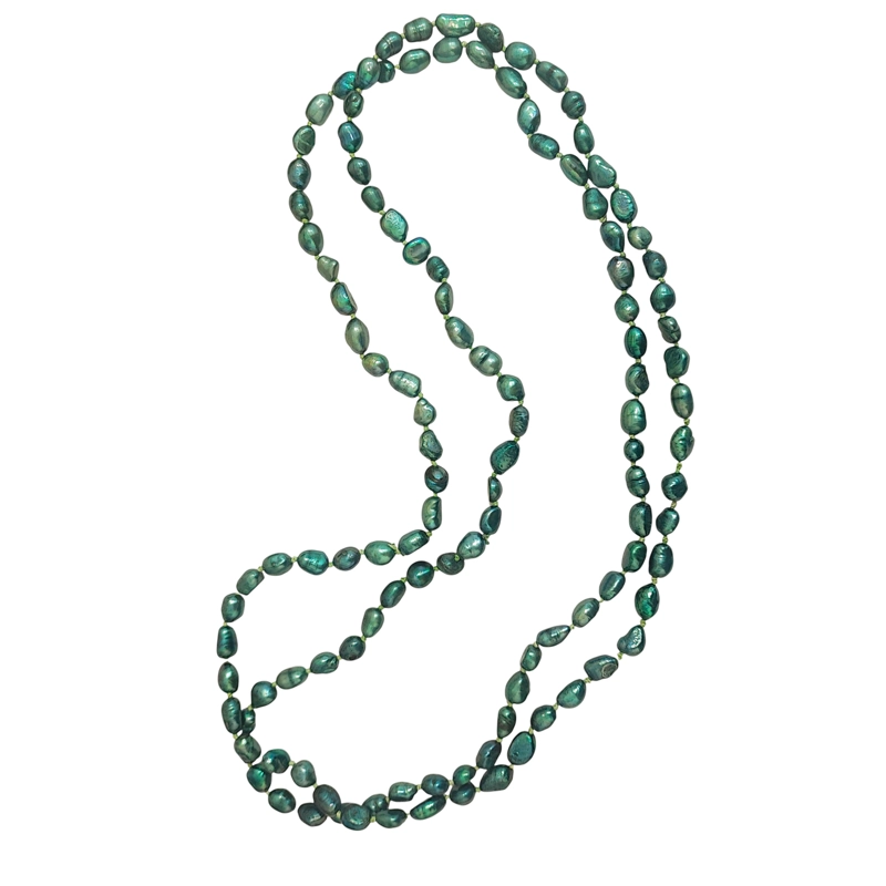 COLLAR PERLAS DE RIO MAGAN VERDE 120CM - 3