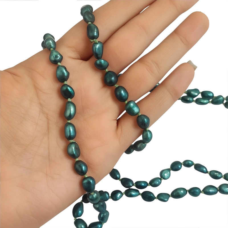 COLLAR PERLAS DE RIO MAGAN VERDE 120CM - 4