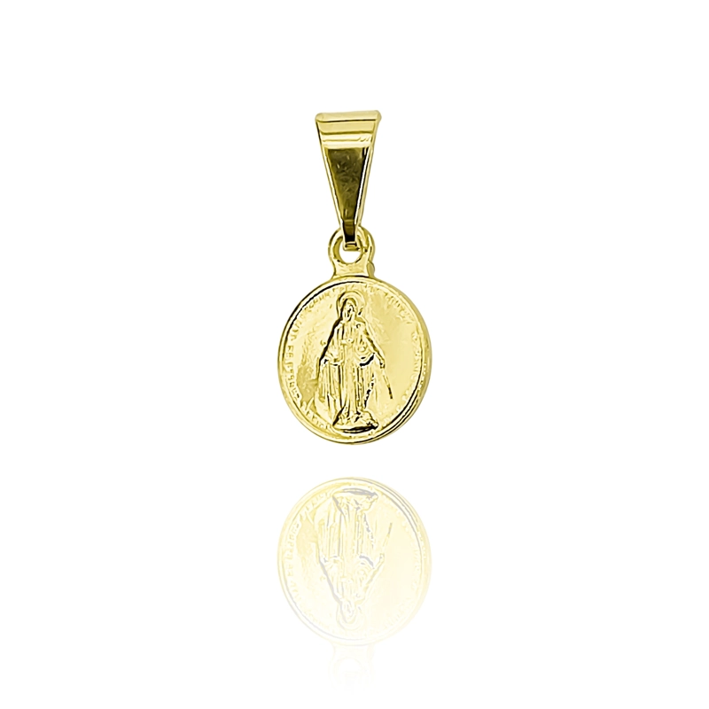 COLGANTE MEDALLA VIRGEN DE LOS RAYOS MINI ENCHAPADO ORO 18K - 1
