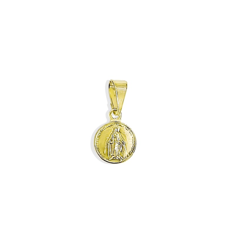 COLGANTE MEDALLA VIRGEN DE LOS RAYOS MINI ENCHAPADO ORO 18K - 3