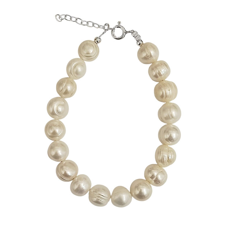 PULSERA PERLAS DE RIO FRIDA PLATA FINA 925 - 1
