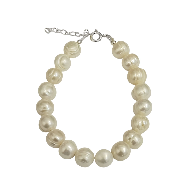 PULSERA PERLAS DE RIO FRIDA PLATA FINA 925 - 3
