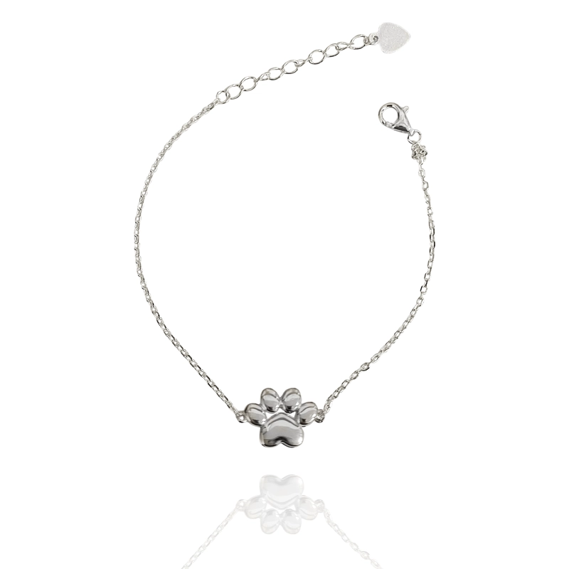 PULSERA HUELLA ESLABON PLATA FINA 925 - 1