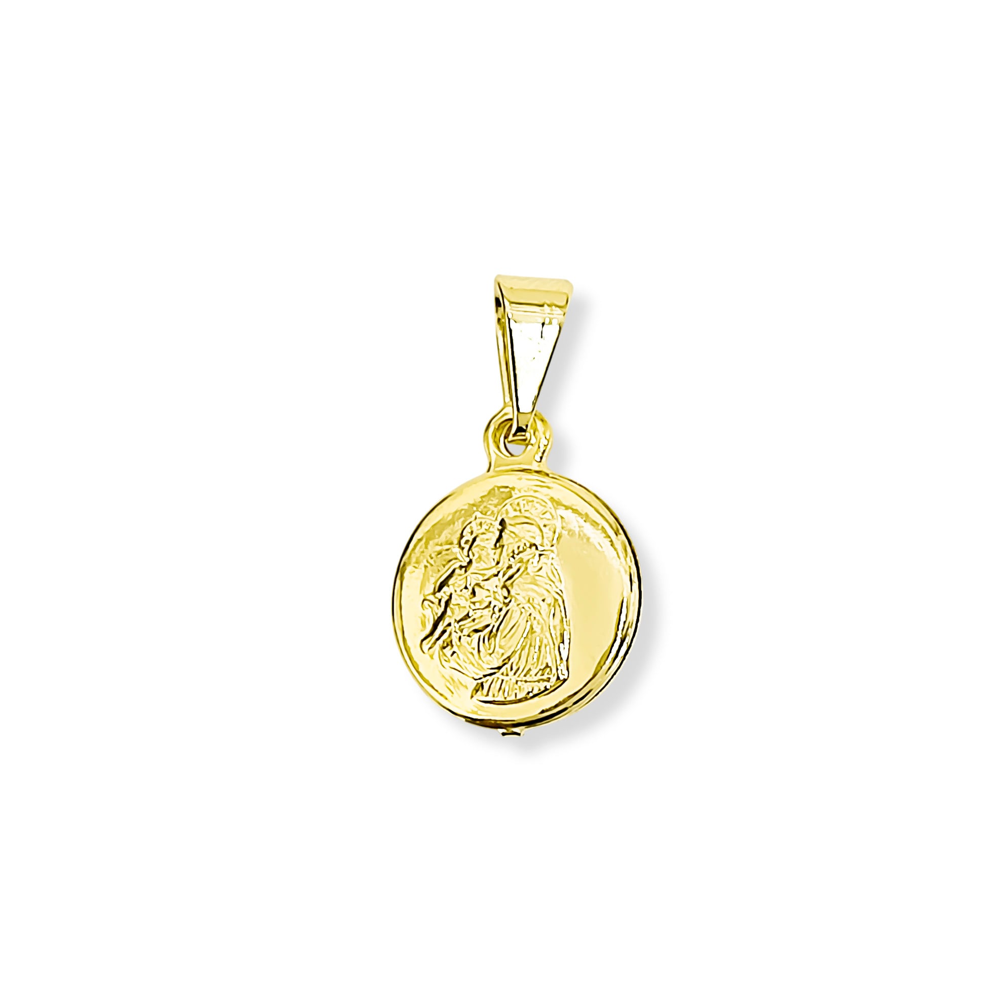 COLGANTE MEDALLA SAN ANTONIO 11MM ENCHAPADO ORO 18K - 1