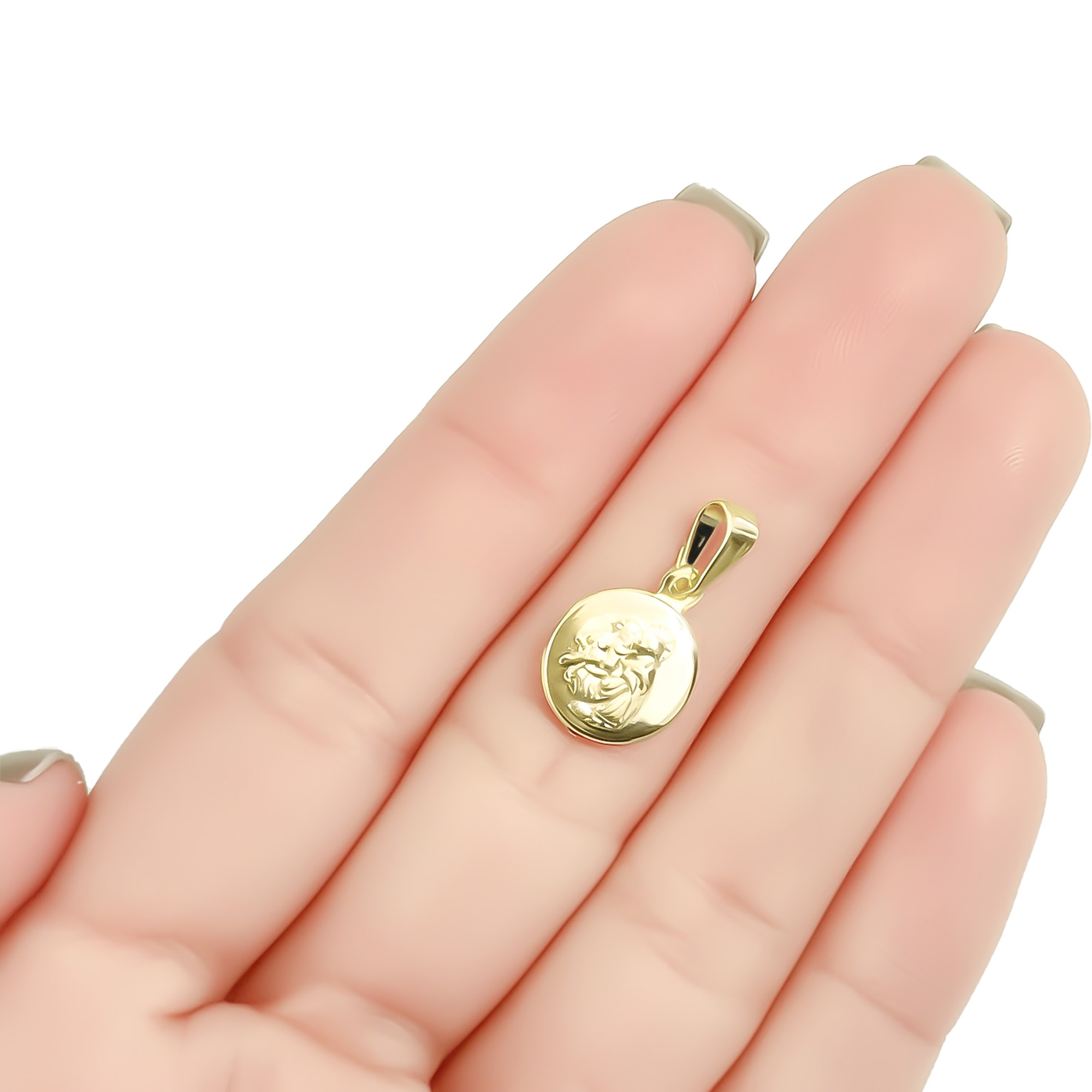 COLGANTE MEDALLA SAN ANTONIO 11MM ENCHAPADO ORO 18K - 4