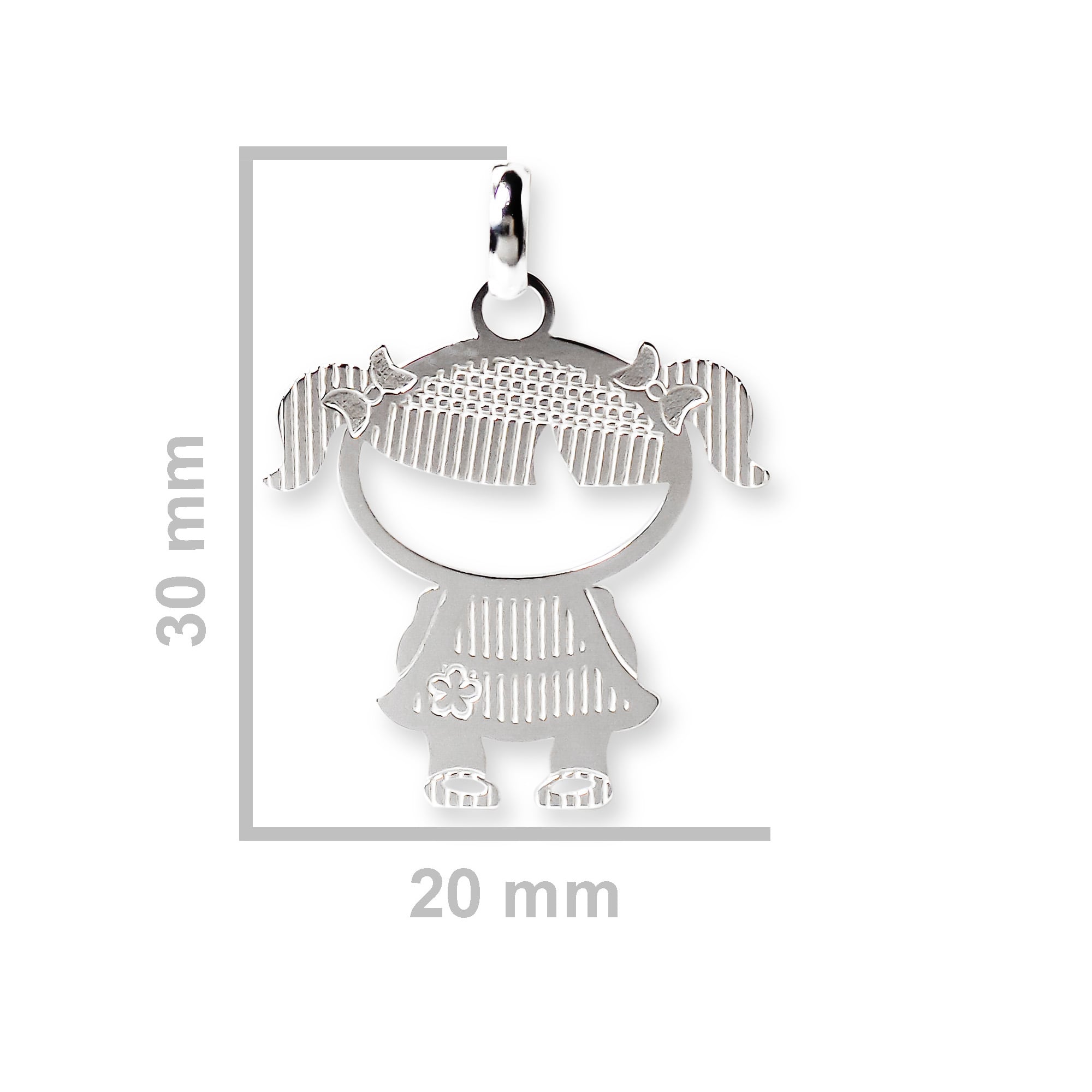 COLGANTE NIÑA PLATA FINA 925 - 1