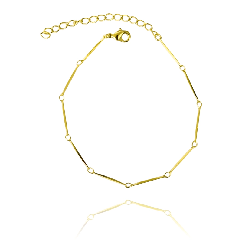 PULSERA PALITO FACETADO ENCHAPADO ORO 18K - 2
