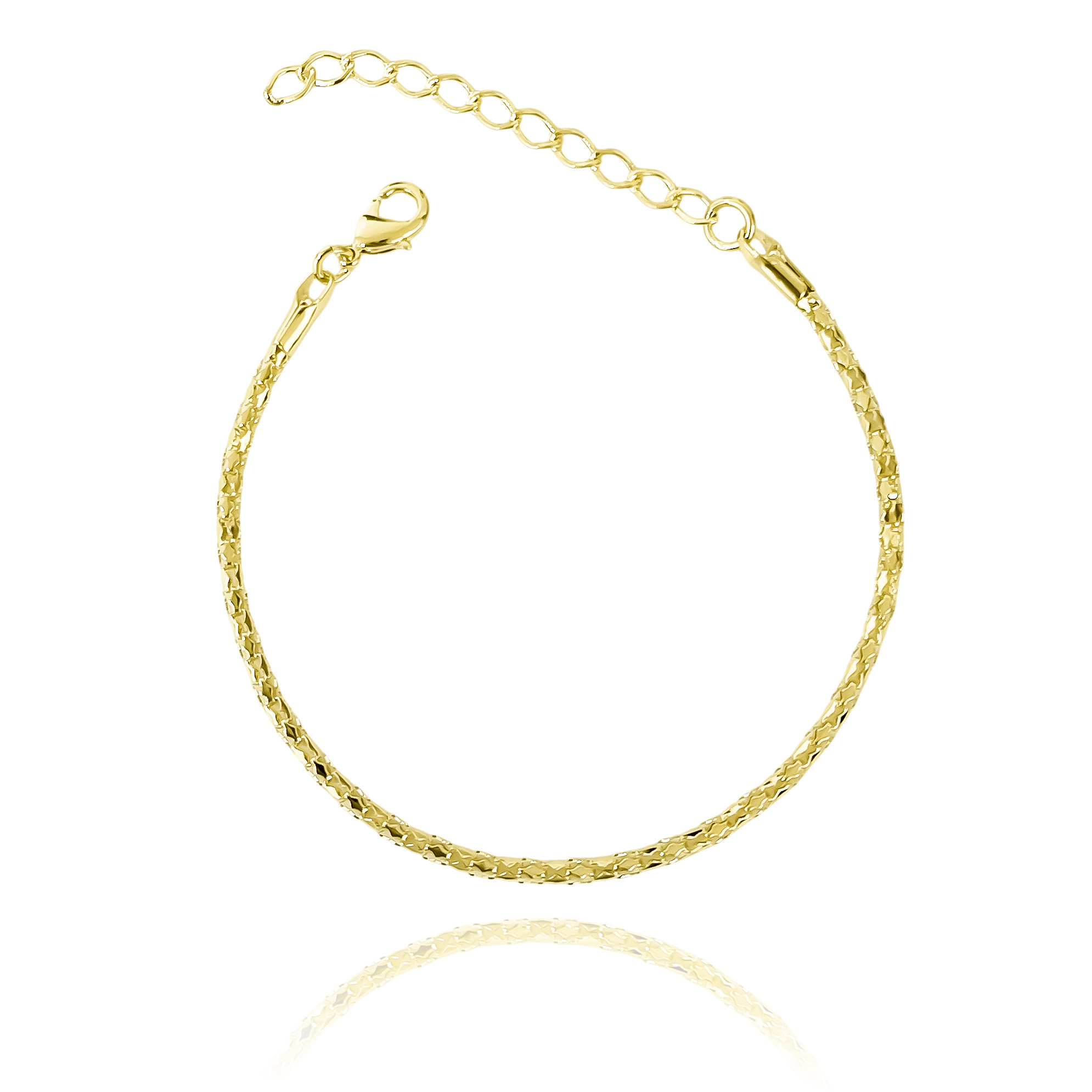 PULSERA CORDON CALADO ENCHAPADO ORO 18K - 2