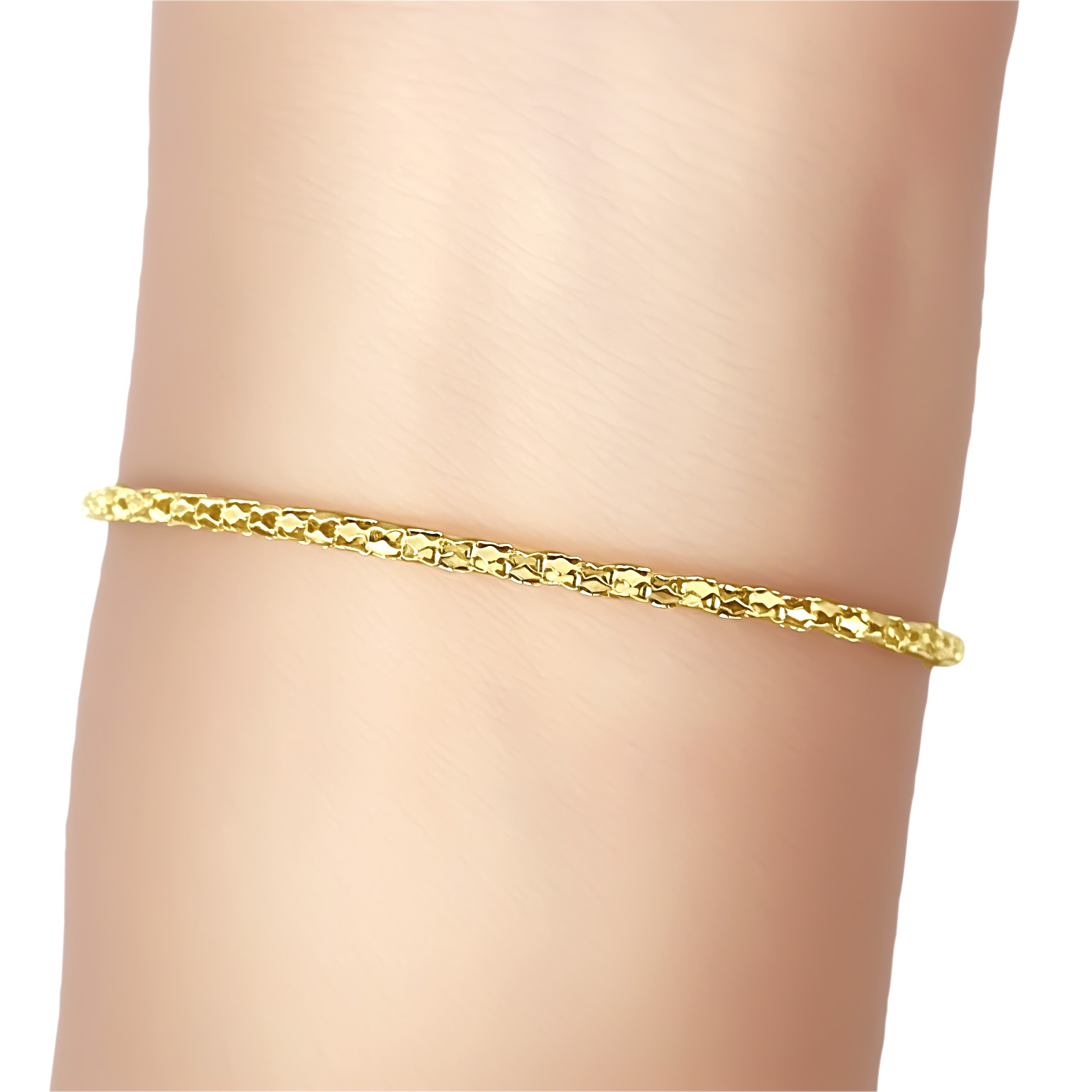 PULSERA CORDON CALADO ENCHAPADO ORO 18K - 3