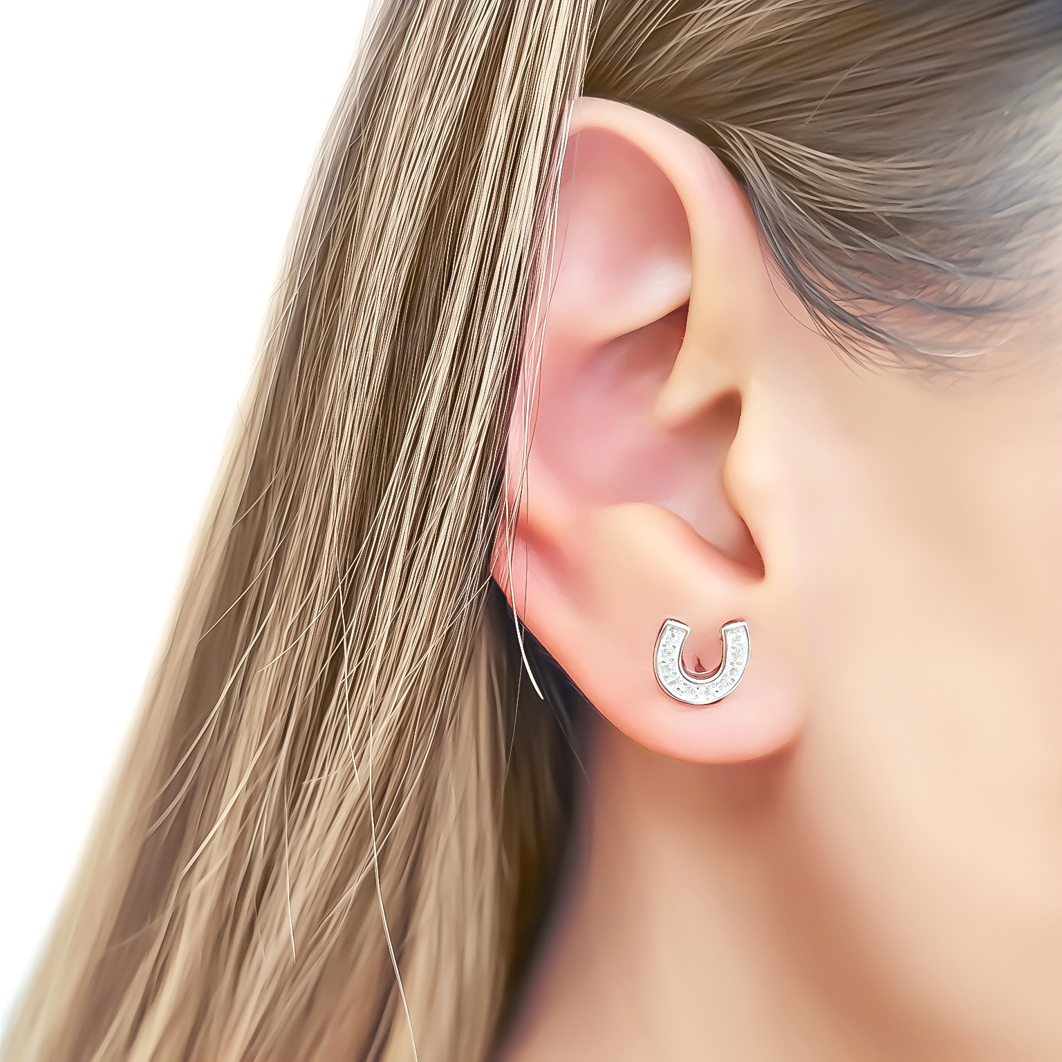 AROS HERRADURA CIRCON PLATA FINA 925 - 3