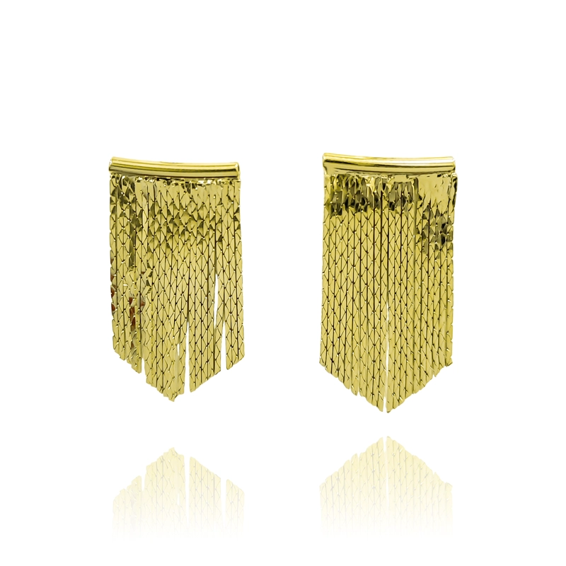 AROS CASCADA ENCHAPADO ORO 18K - 1