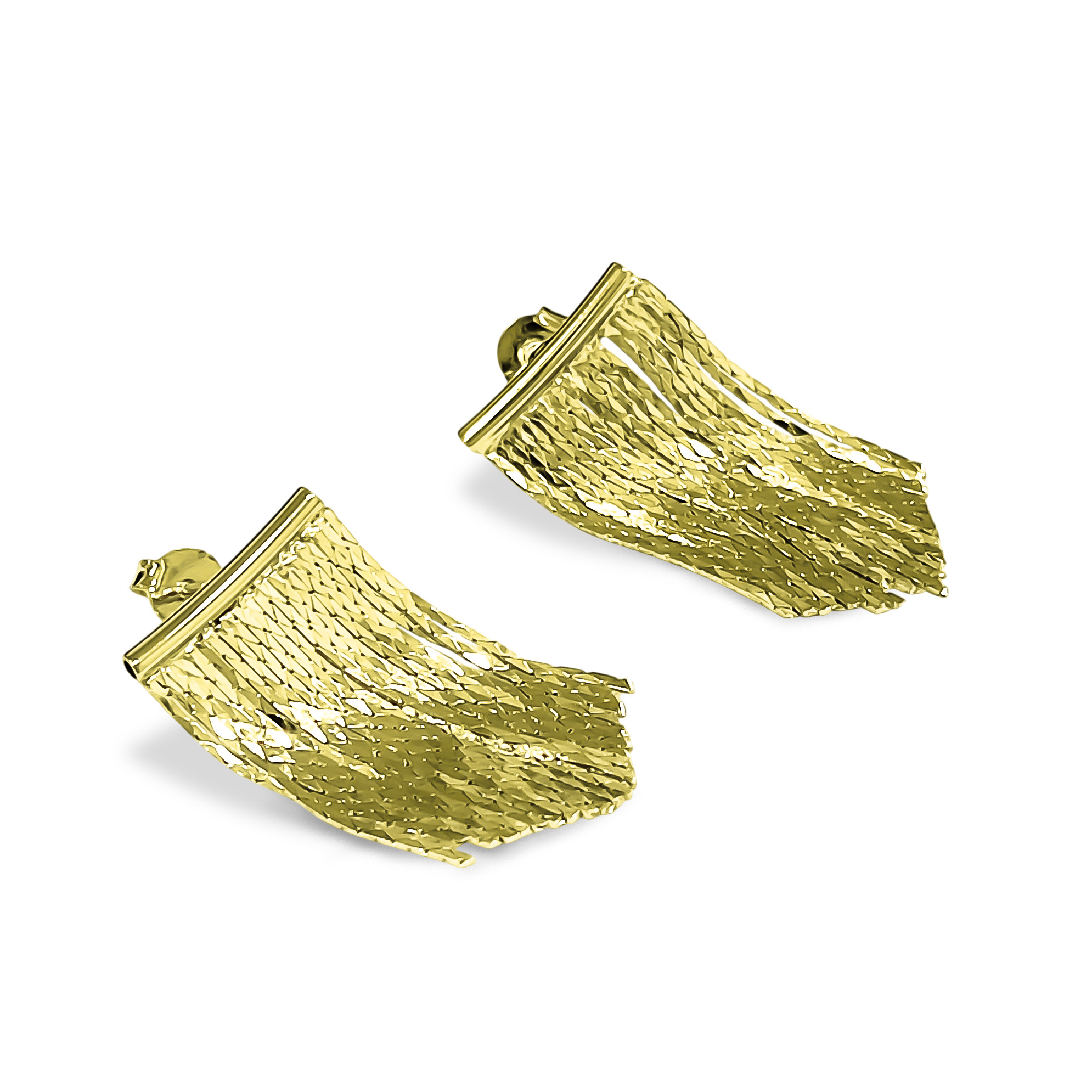 AROS CASCADA ENCHAPADO ORO 18K - 2