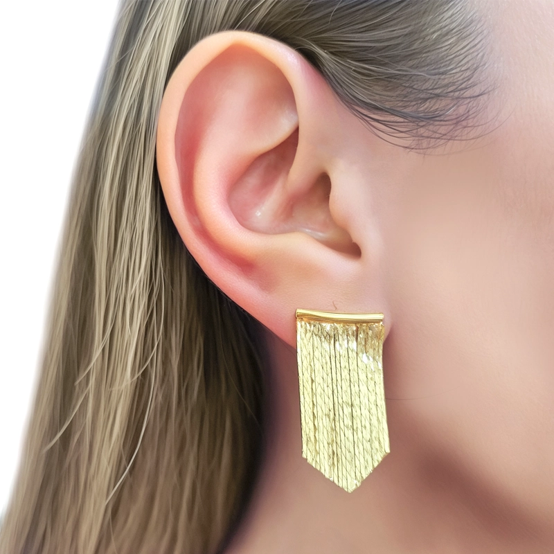AROS CASCADA ENCHAPADO ORO 18K - 3