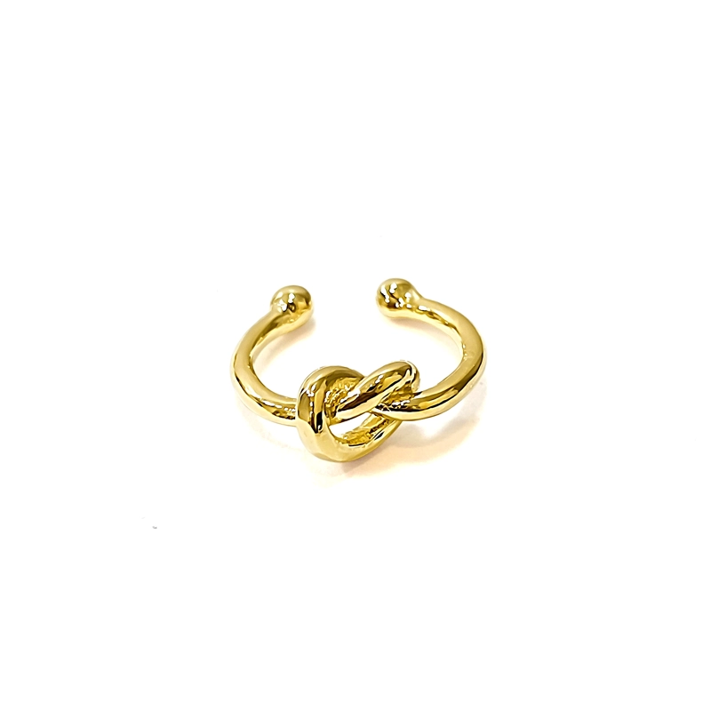ARO EAR CUFF NUDO ENCHAPADO ORO 18K - 2
