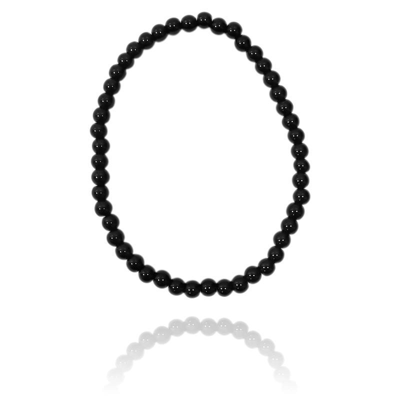 PULSERA ONIX 4MM ELASTICADA - 2